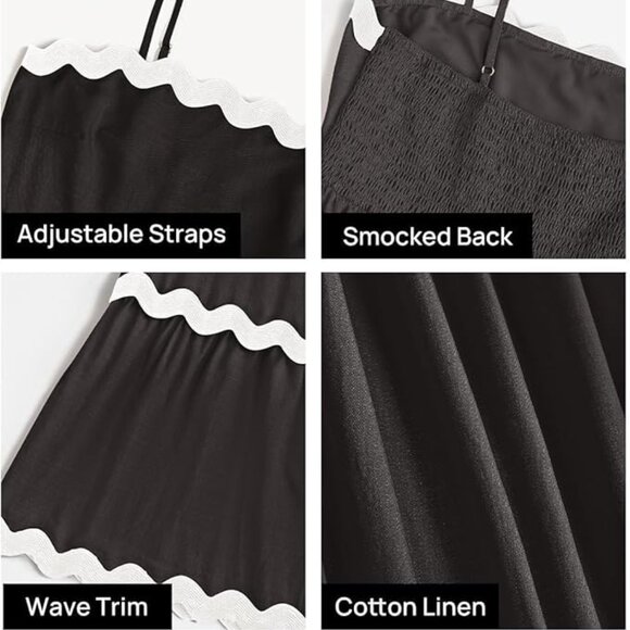 FLASH DEAL ‼️ Women's Spaghetti Strap Flowy Midi Sundress - Size Medium - Picture 4 of 4